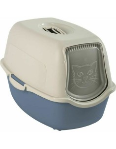Bac à litière pour chats Rotho My Pet BAILEY Bleu/Blanc Plastique recyclé