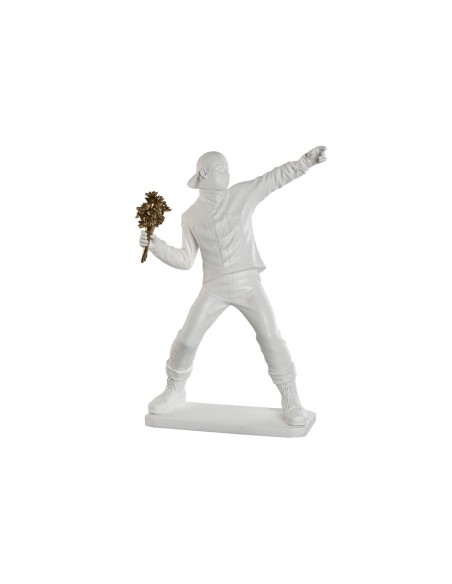 Figurine Décorative Home ESPRIT Blanc Doré 41 x 24 x 66 cm