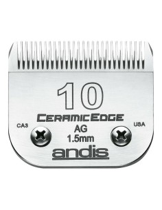 Lames Andis 10 Céramique Acier Chrome Chien