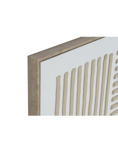 Cadre Home ESPRIT Blanc Beige Scandinave 83 x 4,5 x 83 cm (2 Unités) 2