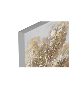 Cadre Home ESPRIT Doré Toile Bois MDF Arbre Traditionnel 30 x 3 x 90 cm (2 Unités) 2