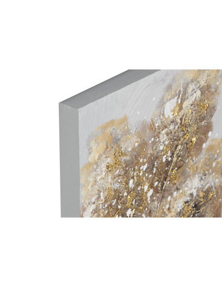 Cadre Home ESPRIT Doré Toile Bois MDF Arbre Traditionnel 30 x 3 x 90 cm (2 Unités)