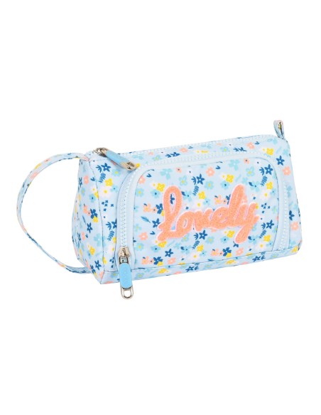 Trousse Scolaire avec Accessoires Moos Lovely Bleu (32 Pièces)