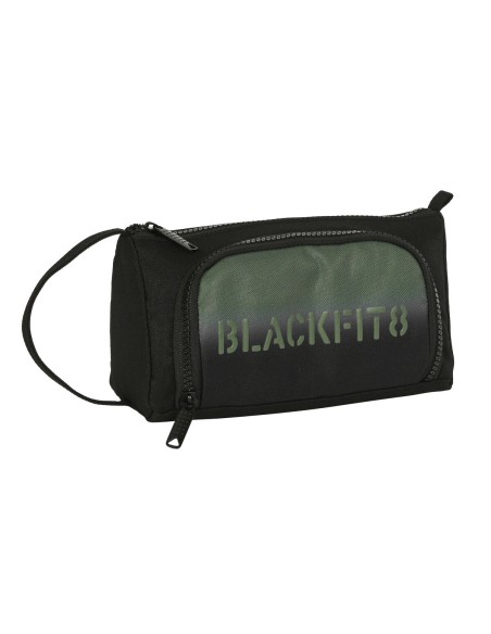 Trousse Scolaire avec Accessoires BlackFit8 Gradient Noir Vert militaire (32 Pièces)