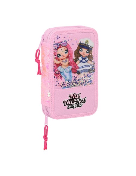 Plumier double Na!Na!Na! Surprise Sparkles Rose (28 Pièces)