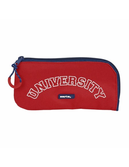 Trousse d'écolier Safta University Rouge Blue marine (23 x 11 x 1 cm)
