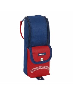 Trousse d'écolier Safta University Rouge Blue marine (6 x 21 x 6 cm)