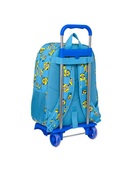 Cartable à roulettes Minions Minionstatic Bleu (33 x 42 x 14 cm)