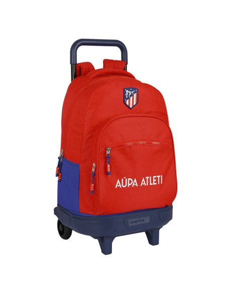 Cartable à roulettes Atlético Madrid Rouge Blue marine (33 x 45 x 22 cm)