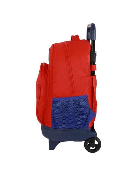 Cartable à roulettes Atlético Madrid Rouge Blue marine (33 x 45 x 22 cm)