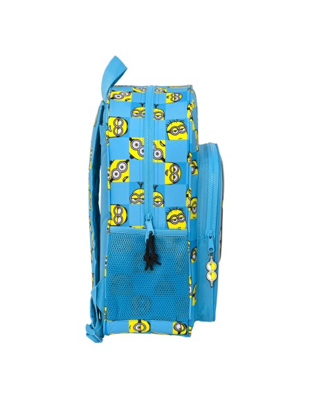 Cartable Minions Minionstatic Bleu 33 x 42 x 14 cm