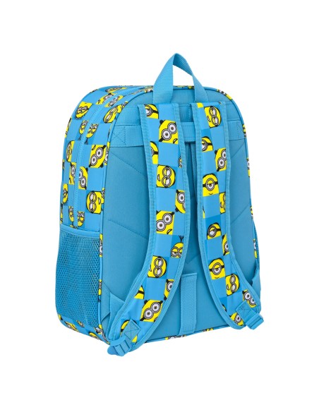 Cartable Minions Minionstatic Bleu 33 x 42 x 14 cm