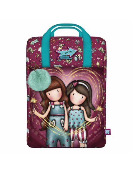 Cartable Gorjuss Fireworks Bordeaux 25 x 36 x 10 cm