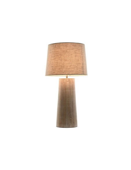 Lampe de bureau Home ESPRIT Naturel Bois de manguier 50 W 220 V 35 x 35 x 69 cm
