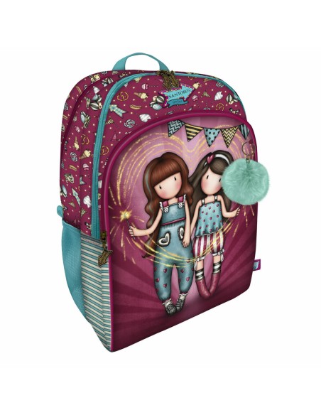 Cartable Gorjuss Fireworks Bordeaux 34.5 x 43.5 x 22 cm