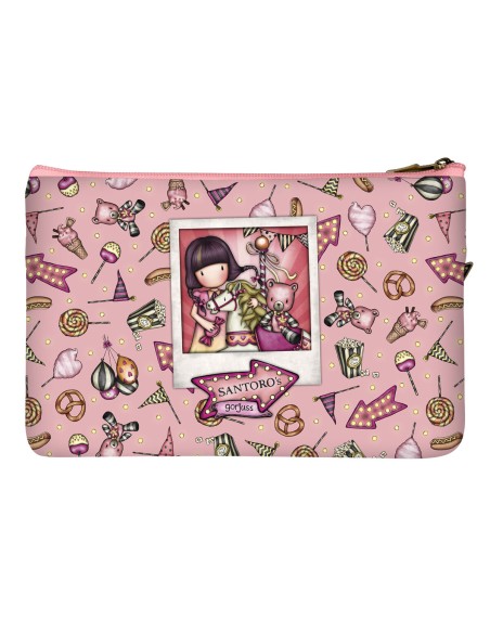 Trousse d'écolier Gorjuss Carousel Saumon (23.4 x 15.5 x 1.5 cm)