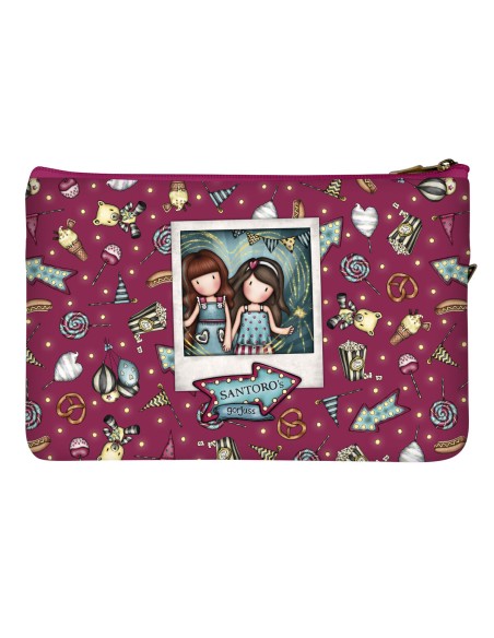 Trousse d'écolier Gorjuss Fireworks Bordeaux (23.4 x 15.5 x 1.5 cm)