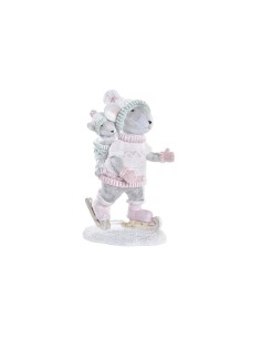 Décorations de Noël DKD Home Decor Souris Résine (7 x 5 x 11 cm)