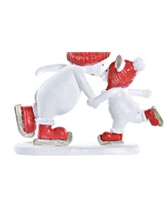 Décorations de Noël DKD Home Decor Souris Résine (9,5 x 3,5 x 9 cm) 2