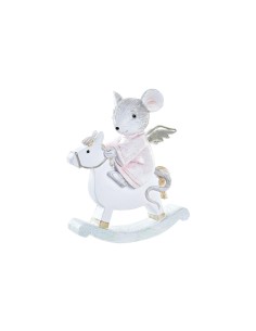 Décorations de Noël DKD Home Decor Souris Résine (9,5 x 4 x 11 cm)