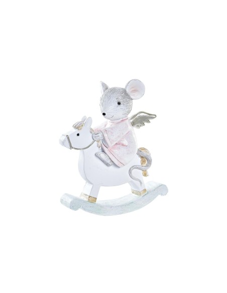 Décorations de Noël DKD Home Decor Souris Résine (9,5 x 4 x 11 cm)