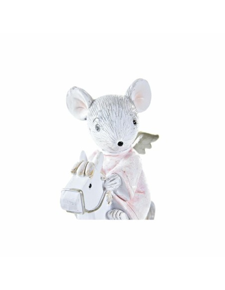 Décorations de Noël DKD Home Decor Souris Résine (9,5 x 4 x 11 cm)