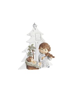 Crèche de Noël DKD Home Decor Argenté Marron Blanc Résine (13,6 x 5,2 x 15,9 cm)