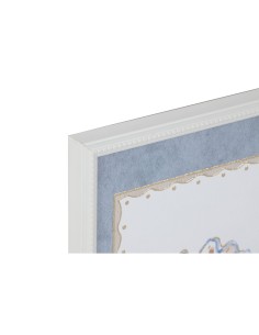 Cadre Home ESPRIT Bleu Crème 30 x 3 x 40 cm (3 Unités) 2