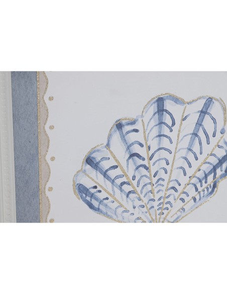 Cadre Home ESPRIT Bleu Crème 30 x 3 x 40 cm (3 Unités)