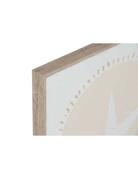Cadre Home ESPRIT Blanc Crème méditerranéen 40 x 3 x 40 cm (4 Unités)