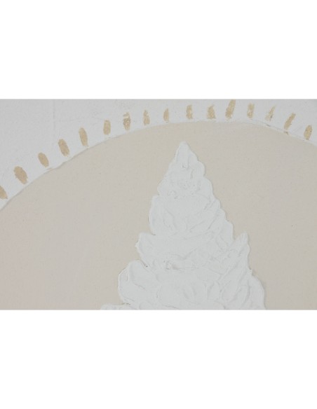 Cadre Home ESPRIT Blanc Crème méditerranéen 40 x 3 x 40 cm (4 Unités)