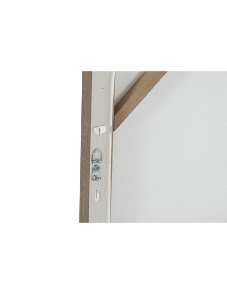 Cadre Home ESPRIT Blanc Beige Paillettes méditerranéen 60 x 3 x 90 cm (2 Unités)