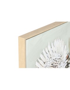 Cadre Home ESPRIT Jaune Blanc Rouge Vert Cottage 83 x 4,5 x 83 cm (2 Unités) 2