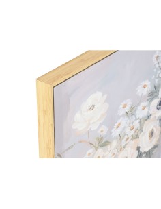 Cadre Home ESPRIT Bleu Blanc Vert Beige Vase Shabby Chic 70 x 3,5 x 50 cm (2 Unités) 2