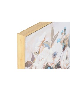 Cadre Home ESPRIT Bleu Blanc Beige Romantique Vase 60 x 3,5 x 60 cm (2 Unités) 2