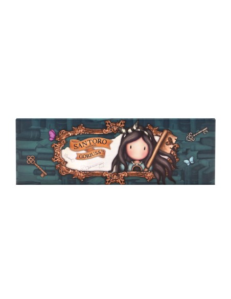 Fourre-tout Gorjuss Curiosity Caisse Gris Vert (20.2 x 4 x 7 cm)