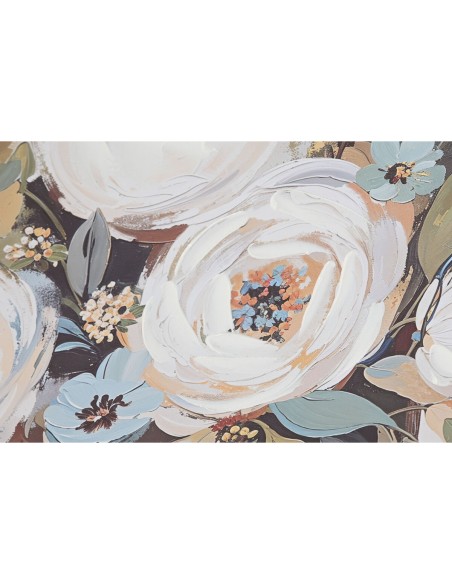 Cadre Home ESPRIT Bleu Blanc Beige Romantique Vase 60 x 3,5 x 60 cm (2 Unités)