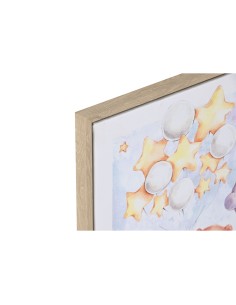 Cadre Home ESPRIT Bleu Marron Enfant 30 x 2 x 40 cm (4 Unités) 2