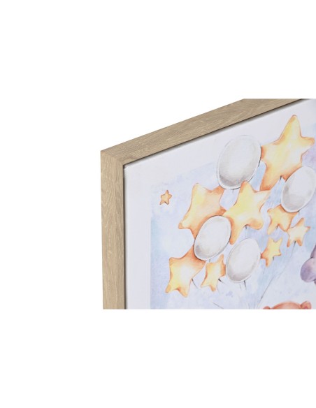 Cadre Home ESPRIT Bleu Marron Enfant 30 x 2 x 40 cm (4 Unités)