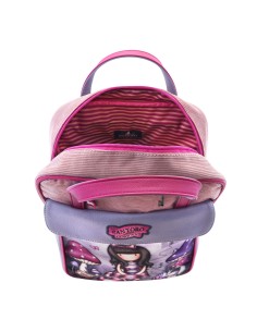 Sac à dos Gorjuss Cheshire cat Rose Violet (27 x 10 x 37 cm) 2