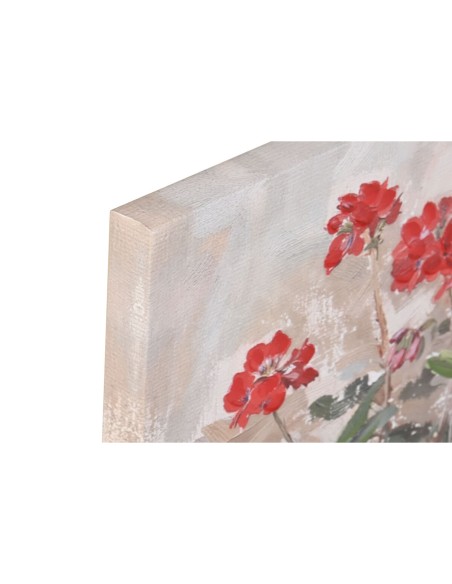 Cadre Home ESPRIT Blanc Marron Rouge Cottage 40 x 3 x 50 cm (4 Unités)