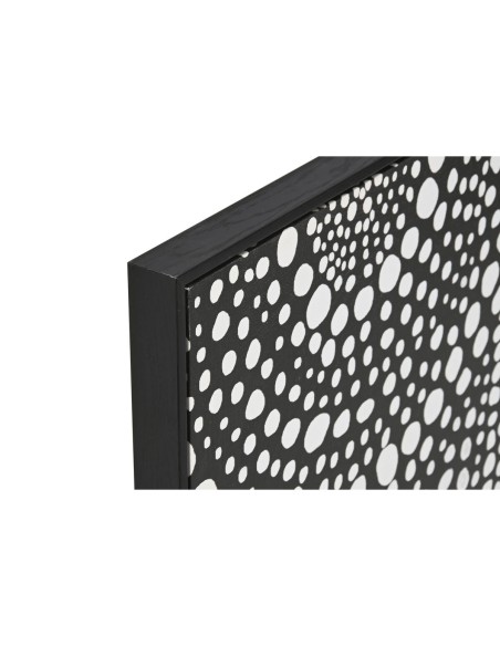 Cadre Home ESPRIT Blanc Noir Abstrait Moderne Laqué 60 x 3,5 x 80 cm (2 Unités)