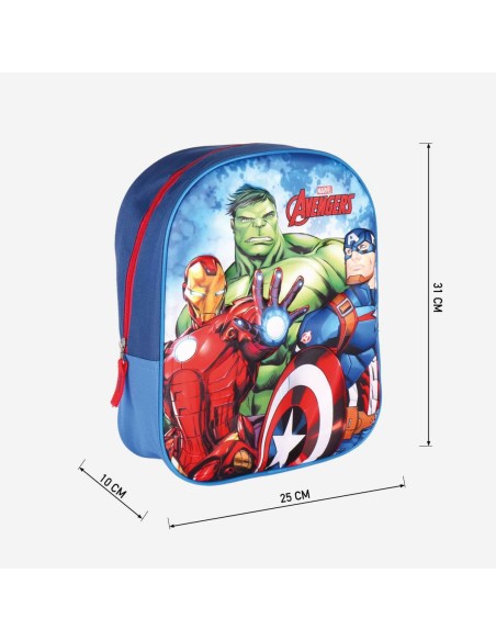 Cartable The Avengers Bleu (25 x 31 x 10 cm)