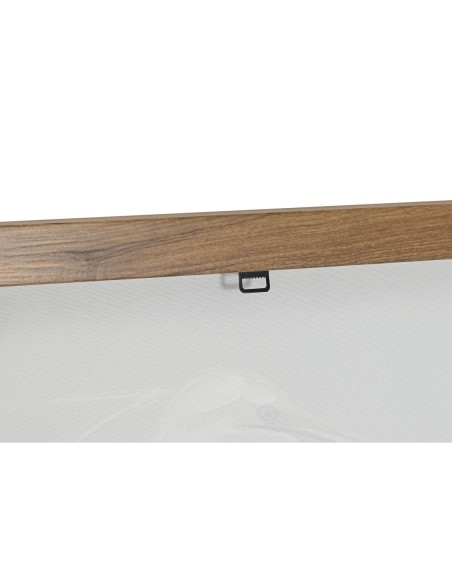 Cadre Home ESPRIT Blanc Beige Gris Oiseau Oriental 80 x 3,5 x 80 cm (2 Unités)