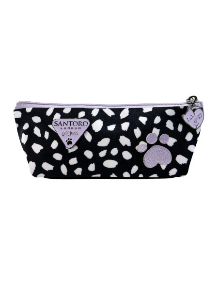Trousse d'écolier Gorjuss Smitten kitten Noir Blanc (22.3 x 8.8 x 5.7 cm)