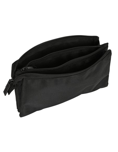 Trousse Fourre-Tout Triple Marvel Noir (22 x 12 x 3 cm)
