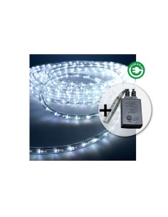 Tuyau d'arrosage LED EDM 71491 Flexiled Transparent Blanc froid 6500K 12 m 2