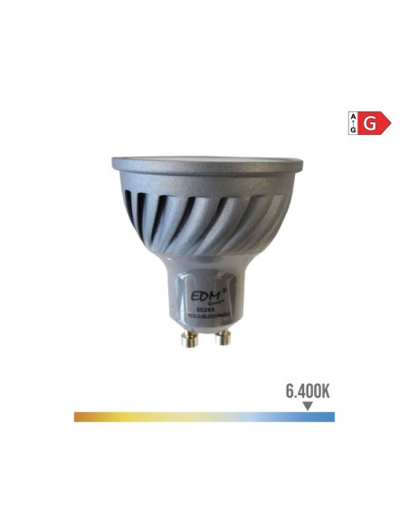Lampe LED EDM 35288 G 6 W 45 W 42 W GU10 500 lm 480 Lm Ø 5 x 5,5 cm Réglable (6400 K)