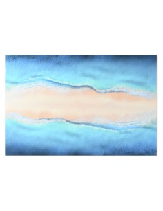 Cadre Home ESPRIT Bleu Beige Imprimé 150 x 0,4 x 100 cm