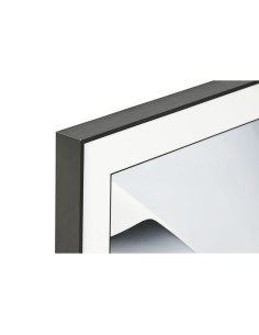 Cadre Home ESPRIT Blanc Noir Abstrait Moderne 80 x 3,5 x 80 cm (2 Unités) 2